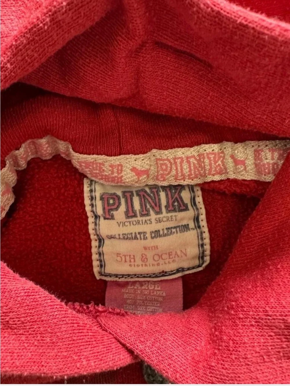 *rare* VICTORIA SECRET PINK x 5TH & OCEAN COLLEGIATE Alabama Crimson Tide Set - Picture 2 of 5